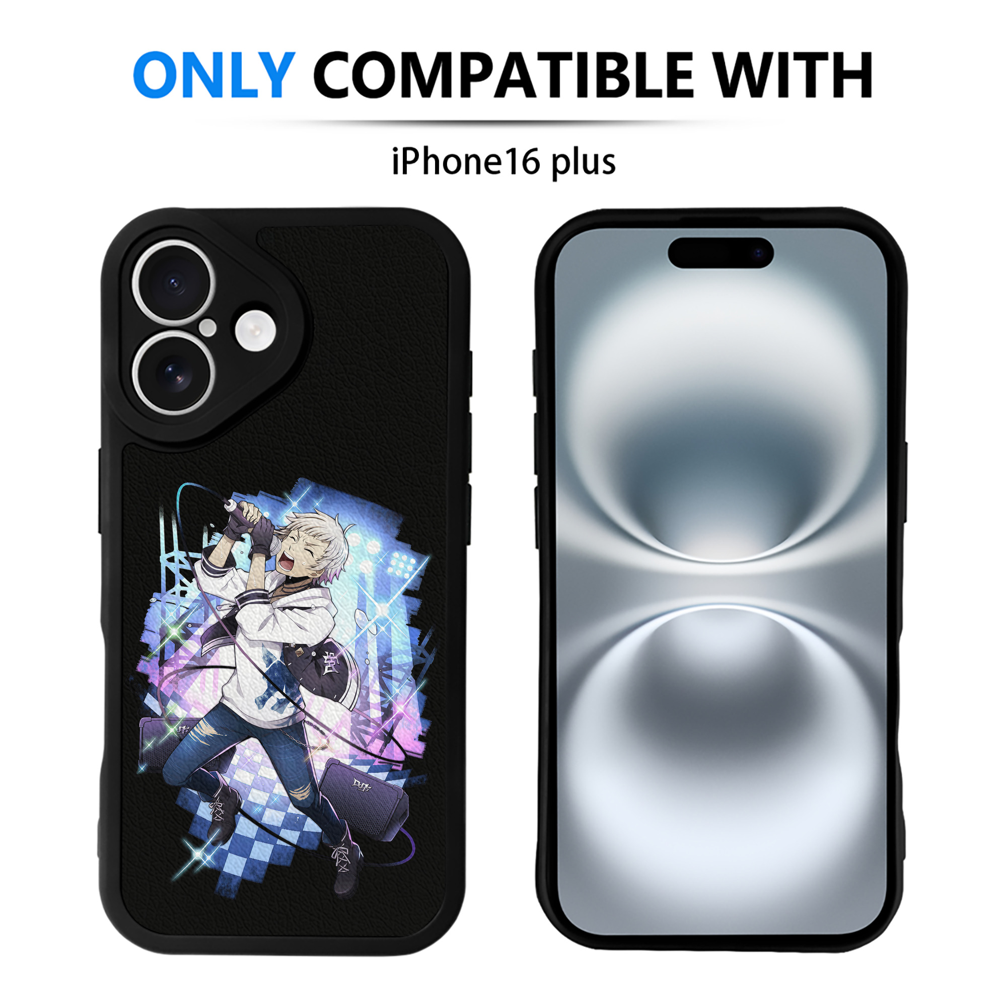 （画像用） 文豪ストレイドッグス Bungo Stray Dogs 【iPhone 16シリーズ対応】シリコンスマホケース（レザー調） 材質：シリコン